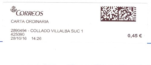 Etiqueta térmica digital. 2890494 - Collado Villalba Suc 1. 425090. Carta ordinaria. 0,45. 4,0x9,9. 2016-10-28. 14.26.jpg