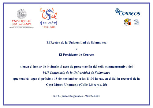 2016-10-26. Efemérides. VIII Centenario de la Universidad de Salamanca. Presentación. 2016-11-18.jpg