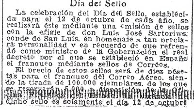 ABC. Sevilla. 1945-09-23. Página 13. Día del Sello 1945. Detalle.jpg