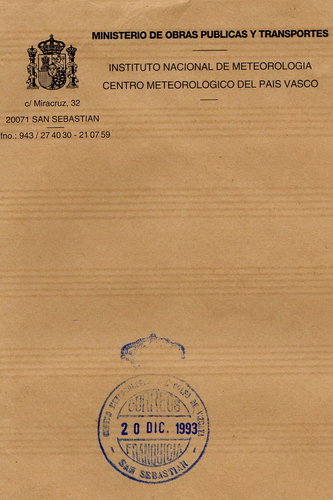 FRAN MIN Guipuzcoa SAN SEBASTIAN Servicio Meteorologico del Golfo de Vizcaya  1993.jpg
