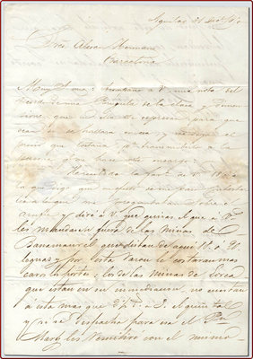 1.850-XII-31 Lorca a Barcelona/1º, texto con fecha