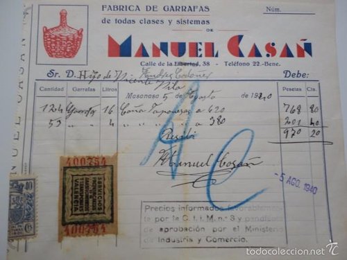 Documento abastos 1940