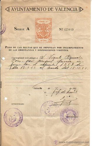 Documento MULTAS 1952