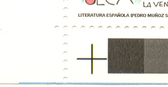 Edifil 3773. Marcas de alineación. Izquierda. Baja.jpg