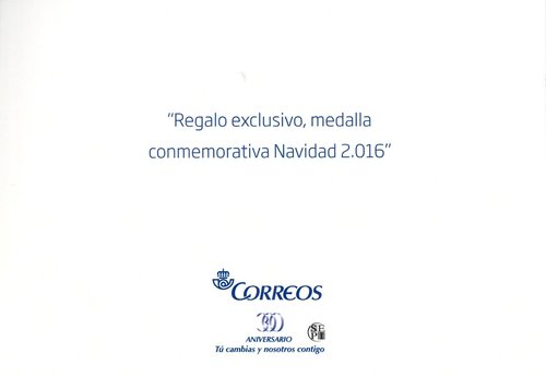 Correos. Tarjeta postal Navidad 2016. Tarjeta regalo medalla. Reverso. Baja.jpg