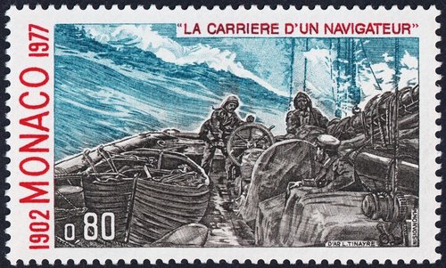1977_Monaco_0.80f_La carrera de un marino_Monvoisin.jpg