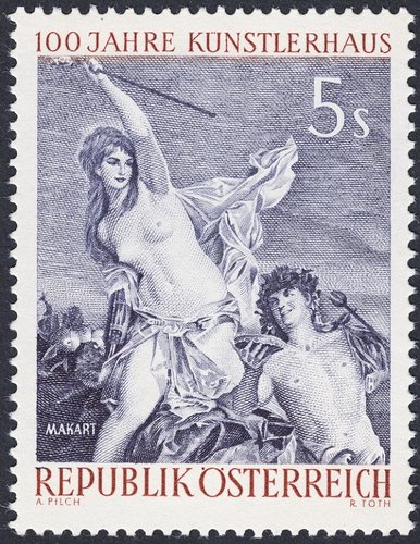 1961_Austria_Ariadna y Baco, de Hans Makart.jpg