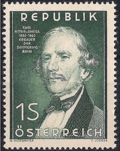 AUSTRIA Sellos Trenes Ghega 1952.jpg