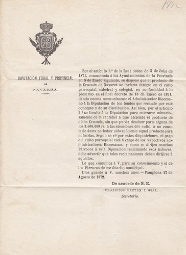 1872-08-27 PAMPLONA A HUARTE ARAQUIL  IMPRESOS.jpg