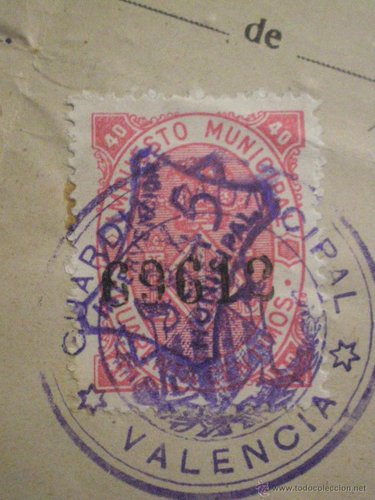 VALENCIA 40 cts de 1945