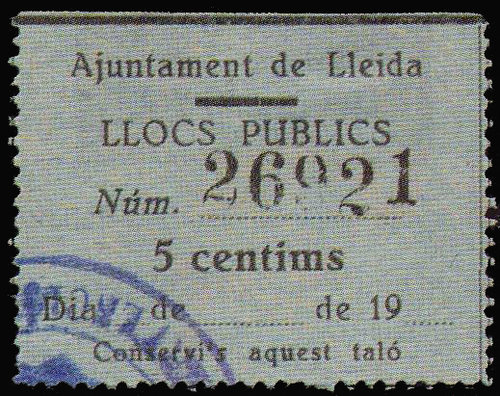LERIDA, lugares publicos