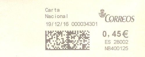 Franqueo digital. Azul. NB400125. 28002. Carta Nacional. 2016-12-19. Color negro.jpg