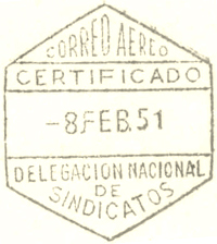 Delegación nacional de sindicatos - certificado