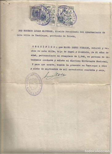 TEMBLEQUE docunento 1946