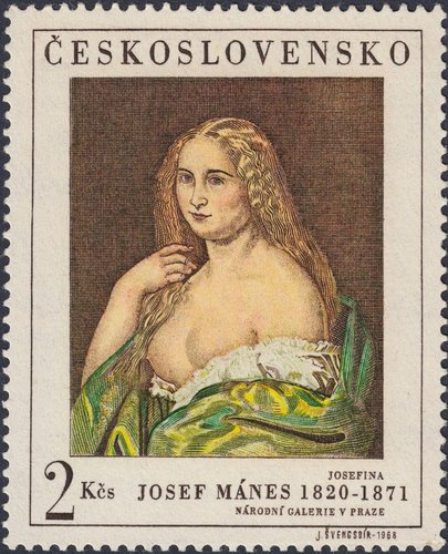 1968_Checoslovaquia_Josef Mánes, Josefina.jpg