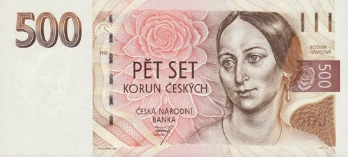 500 Czech koruna Božena Němcová (1820-1862).JPG
