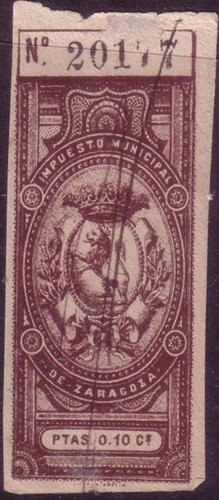 ZARAGOZA 10 cts cifra superior