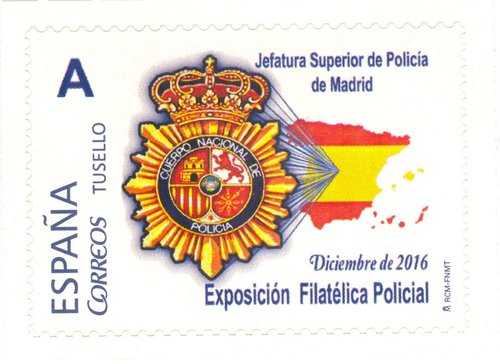 Madrid. 2016-12. Exposición Filatélica Policial. Escudo. Baja.jpg