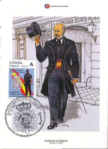 Madrid. 2016-12. Exposición Filatélica Policial. Policía. Tarjeta matasellada. Número 05. Anverso. Baja.jpg