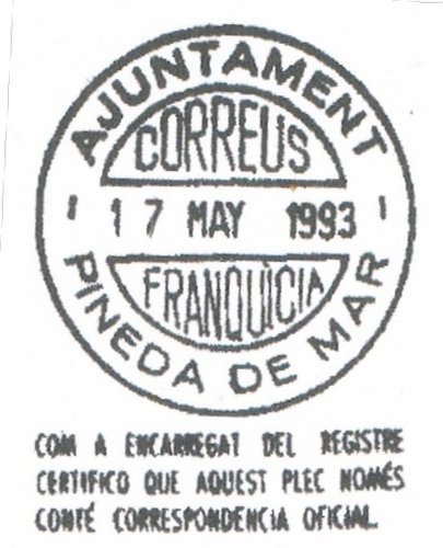 PINEDA de MAR usada hasta año 1993