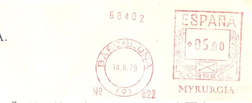 Franqueo mecánico rojo. 00622. 1979-02-14. Mudo.jpg