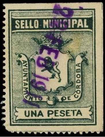 CORDOBA 1 pts verde 1911
