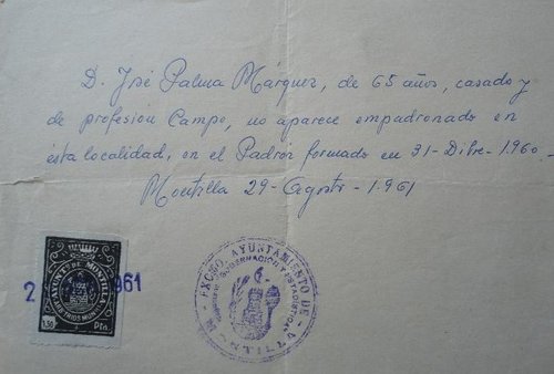 MONTILLA Documento 1961