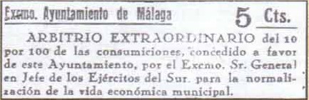 Arbitrio consumo 5 cts