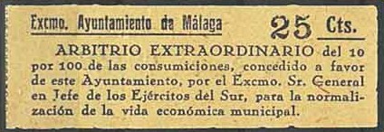 Malaga arbitrio 25 cts