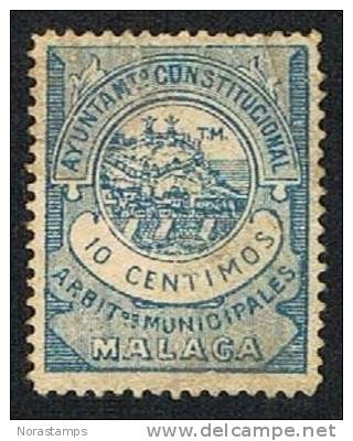 MALAGA 10 cts azul