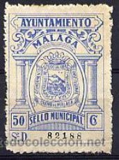 MALAGA 50 cts azul claro
