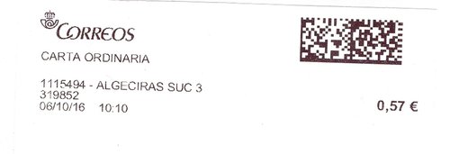 Etiqueta termica digital. 1115494 - Algeciras Suc 3. 319852. Carta ordinaria. 0,57. 4x10. 2016-10-06. 10.10. Baja.jpg