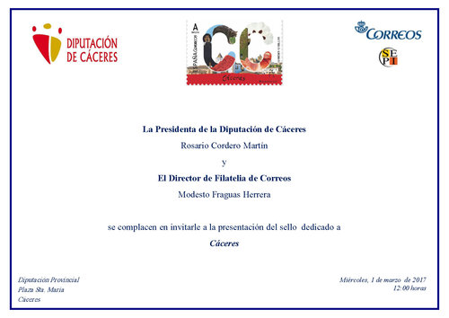 2017-03-01. 12 meses, 12 sellos. Cáceres. Presentación. 2017-03-01.jpg