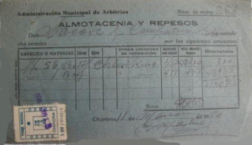 CHIPIONA en documento