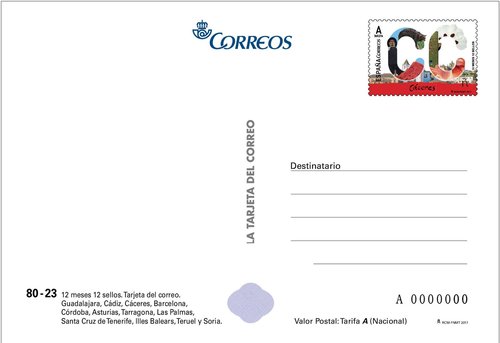 2017-03-01. 12 meses, 12 sellos. Tarjeta prefranqueada. Anverso. Boceto. Baja.jpg