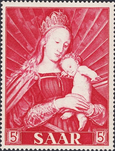 1954_Saar_Madonna and child, de Hans Holbein_.jpg