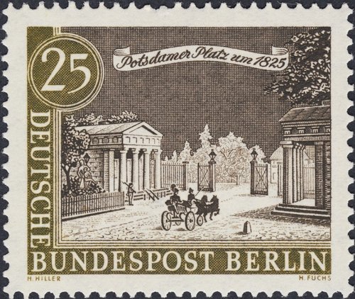 1962_Alemania_Vistas antiguas de Berlín_25_Plaza Potsdamer hacia 1825.jpg