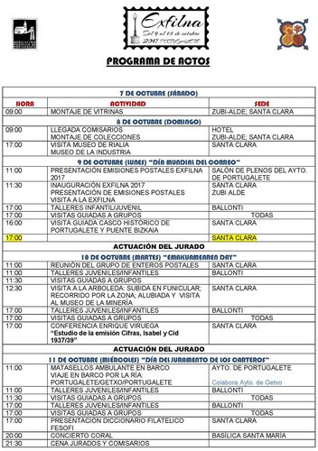 Portugalete. 2017-10-09 al 15. Exfilna 2017. 003-PROGRAMA-DE-ACTOS-Y-ACTIVIDADES. 2017-03-24. Página 1. Baja.jpg