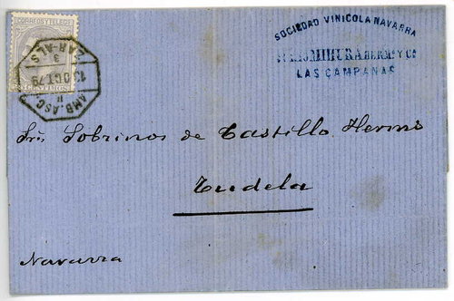 1879 Las Campanas a Tudela, Navarra.