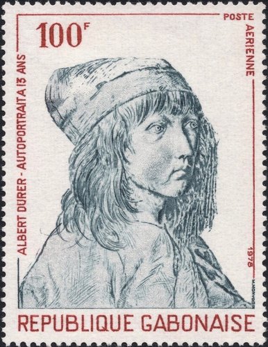 1978_Gabon_Albert Durero, autorretrato a los 13 años.jpg