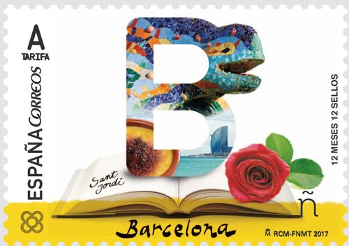 2017-04-03. 12 meses, 12 sellos. Barcelona. Boceto.jpg