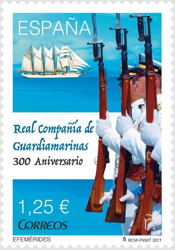2017-04-28. Efemérides. 300 Aniversario Real Compañía de Guardiamarinas. Boceto.jpg