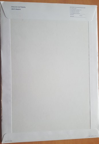 Sobre Servicio Filatelico. SAP 402630 - SF. 5. Unipapel 2009. Sobre 36x26. Reverso. 2017-04-06. Emisiones 2017-1. Baja.jpg