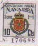NAVARRA 1943 10 cts serie H