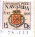 NAVARRA 15 cts serie B 1943
