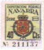 NAVARRA 40 cts serie B 1943