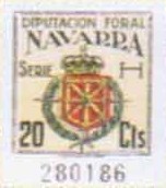 NAVARRA 20 cts serie H 1944