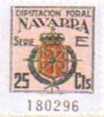 NAVARRA 25 cts serie E 1944