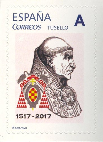 Alcalá de Henares. 2017-01-17 al 29. 2016. XXV EXFILAL. Sello personalizado. Cardenal Cisneros. Baja.jpg