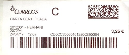 Etiqueta térmica digital. 2012001 - Hernani. 207294. Carta certificada. 3,25. 4,1x10. 2017-04-24. 12.07.jpg